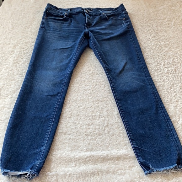 Express jeans ankle legging mid rise denim perfect size 12 - Picture 9 of 10